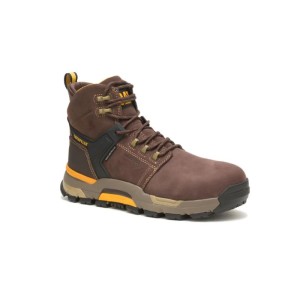 BOTAS CATERPILLAR bota impermeable con punta compuesta Nano Edge para hombre  P91230 - Marrón