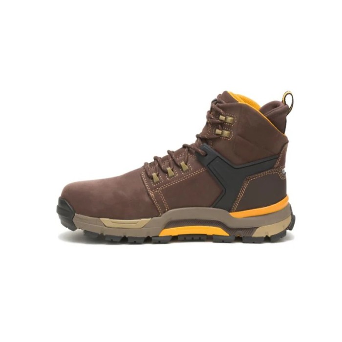 BOTAS CATERPILLAR bota impermeable con punta compuesta Nano Edge para hombre  P91230 - Marrón